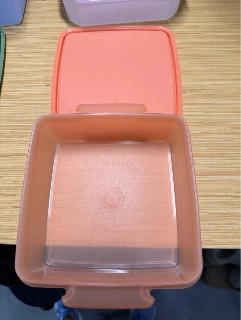 VTG Tupperware 4 Lunch Containers & Lids Storage Green Pink Blue Orange *